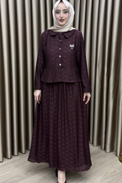 Amora Etek Takım Bordo