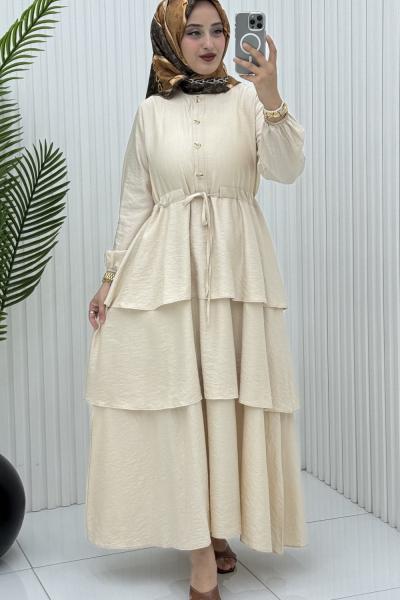 Şevval Elbise Krem
