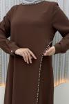 Alımlı Abiye Kahverengi