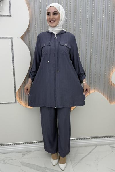 Ares pantolonlu takım Gri