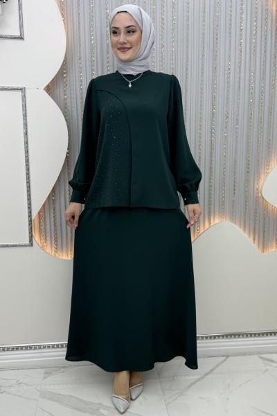 Asil etekli takım Zümrüt