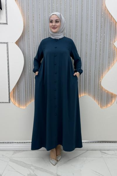 Ayende Elbise Petrol Mavisi