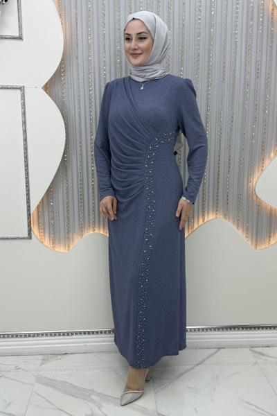 Azem abiye Gök Mavi