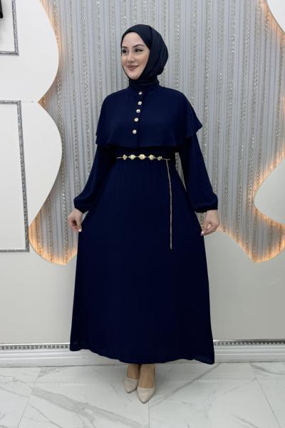 Azize Elbise Lacivert
