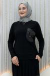 Belginay Şalvar Takım Siyah