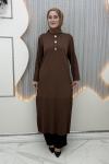 Belis Tunik Elbise Kahverengi