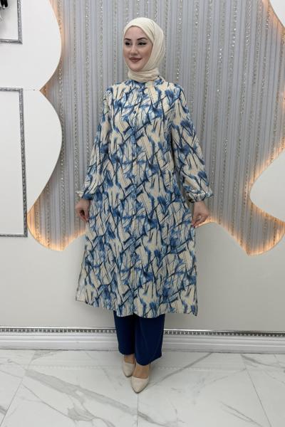 Belkıs Pantolonlu Takım Lacivert