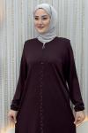 Berlin elbise Mor