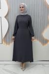 Büşra Elbise Gri