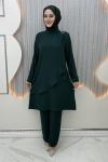 Ceylin Pantolonlu Takım Zümrüt