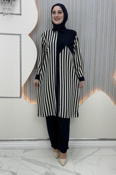 Çilen çizgili takım Lacivert