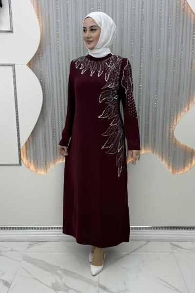 Denizyıldızı Abiye Bordo