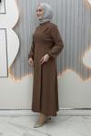 Dilruba Elbise Kahverengi