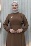 Dilruba Elbise Kahverengi