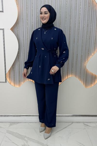 Elza 3’lü Takım Lacivert