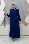 Esila Elbise Lacivert