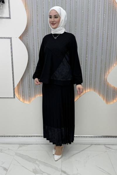 Eslem Etekli Takım Siyah