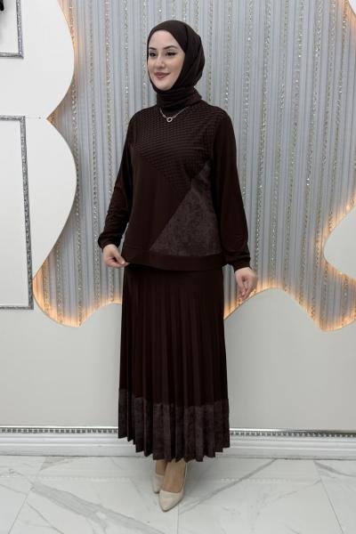 Eslem Etekli Takım Kahverengi