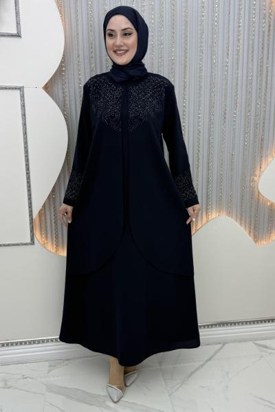 Ezgin elbise Lacivert