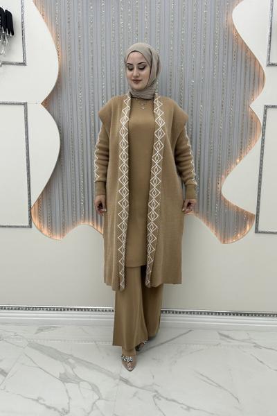 Ferhunde 3’lü triko takım Vizon