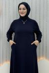 Gözde Elbise Lacivert