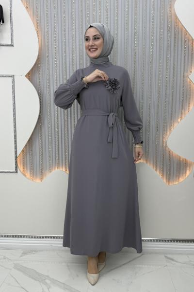 Güldane elbise Gri