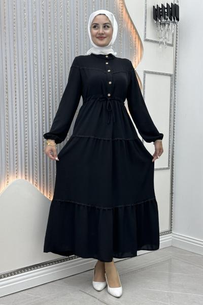 Gülistan Elbise Siyah