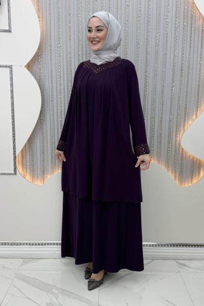 Hediye Elbise Mor