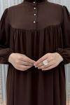 İlsu Elbise Kahverengi
