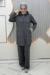 Irmak Pantolonlu Takım Gri