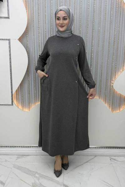 Kamer Elbise Gri