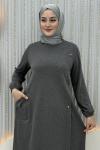 Kamer Elbise Gri