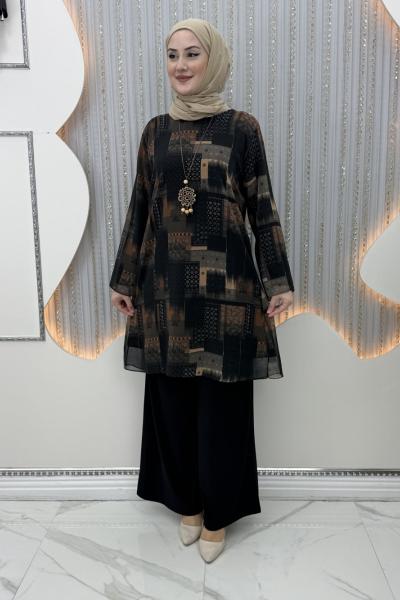 Karyel Pantolonlu Takım Siyah