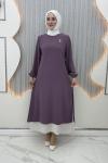 Katarina Çift Katlı Elbise Mor