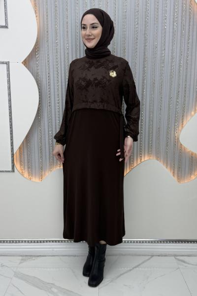 Kıdem Elbise Kahverengi