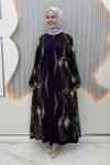 Kumsal Elbiseli Hırka Mor