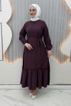 Kupra Elbise Bordo