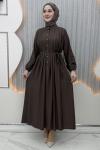Lumia Elbise Kahverengi