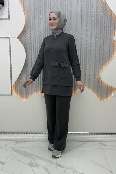 Maya Pantolonlu Takım Antrasit
