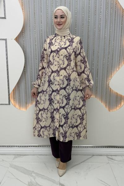 Mayıs Pantolonlu Takım Mor