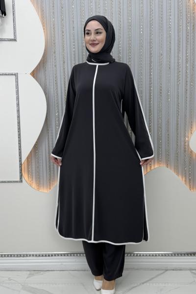 Meryemce Pantolonlu Takım Antrasit