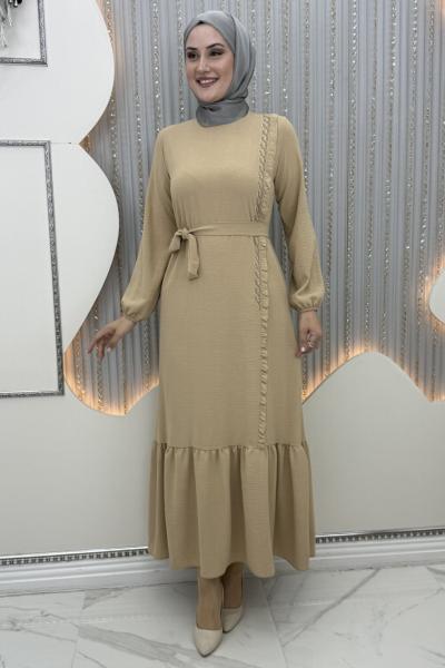 Müjgan elbise Vizon