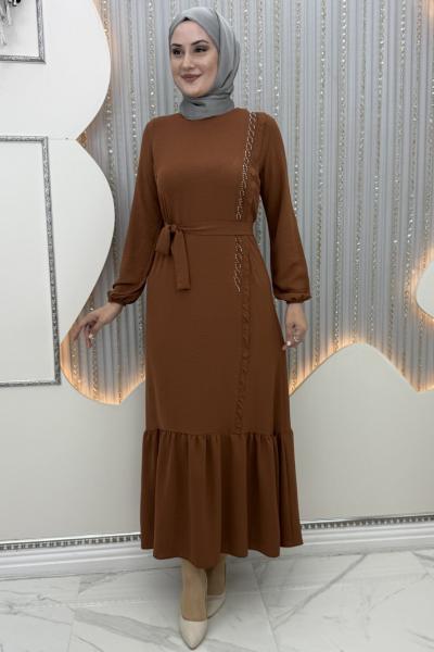 Müjgan elbise Kiremit