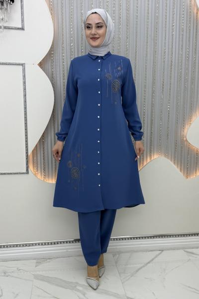 Naif Pantolonlu Takım Mavi