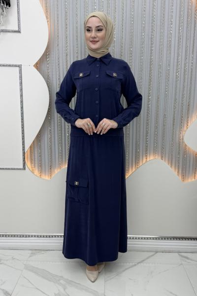 Nazenin Etekli Takım Lacivert
