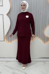 Nevra Etekli Takım Bordo