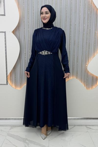 Nurperi Abiye Lacivert