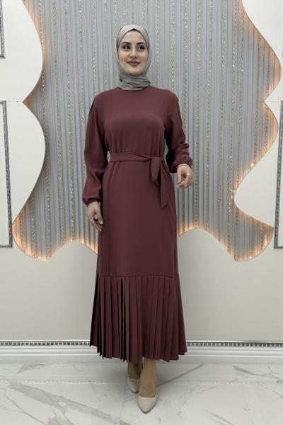 Piliseli düşsel elbise Gül