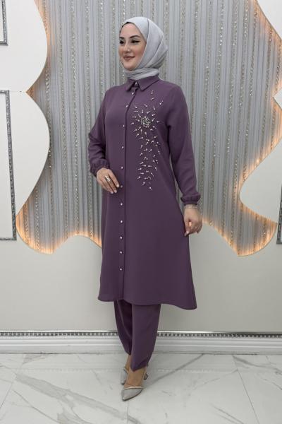 Rana Pantolonlu Takım Mor