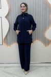 Sahra Pantolonlu Takım  Lacivert